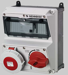 Mennekes AMAXX DUO IP67 32A 5p 400V 1xRCD 30mA