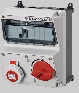 Mennekes AMAXX DUO IP67 32A 4p 400V 1xRCD 30mA