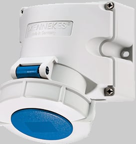 Mennekes Wall Socket IP67 16A 4p 230V 9h