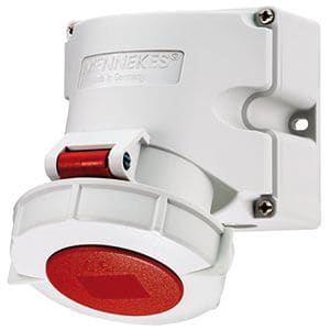 Mennekes Wall Socket IP67 32A 5p 400V 6h