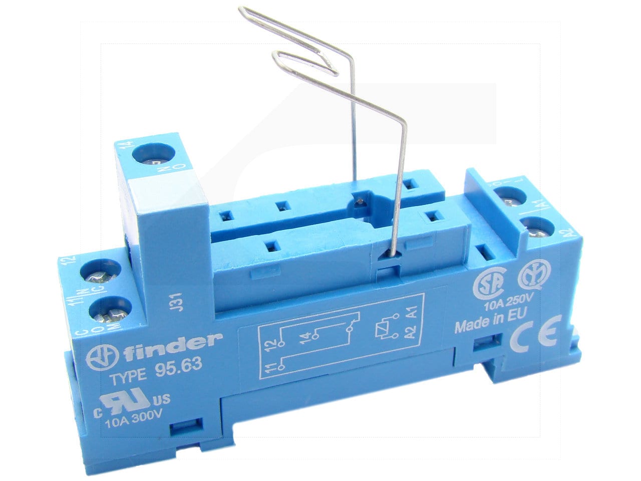 Finder Finder 95.63BLUE DIN SOCKET IP20 LED MOD