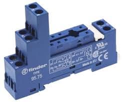 Finder BLUE DIN SOCKET IP20 + LED MODULE