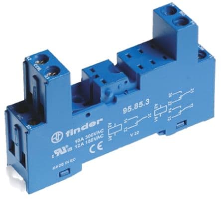 Finder 95.83.3SMA DIN Rail Skt IP20 METAL CLIP