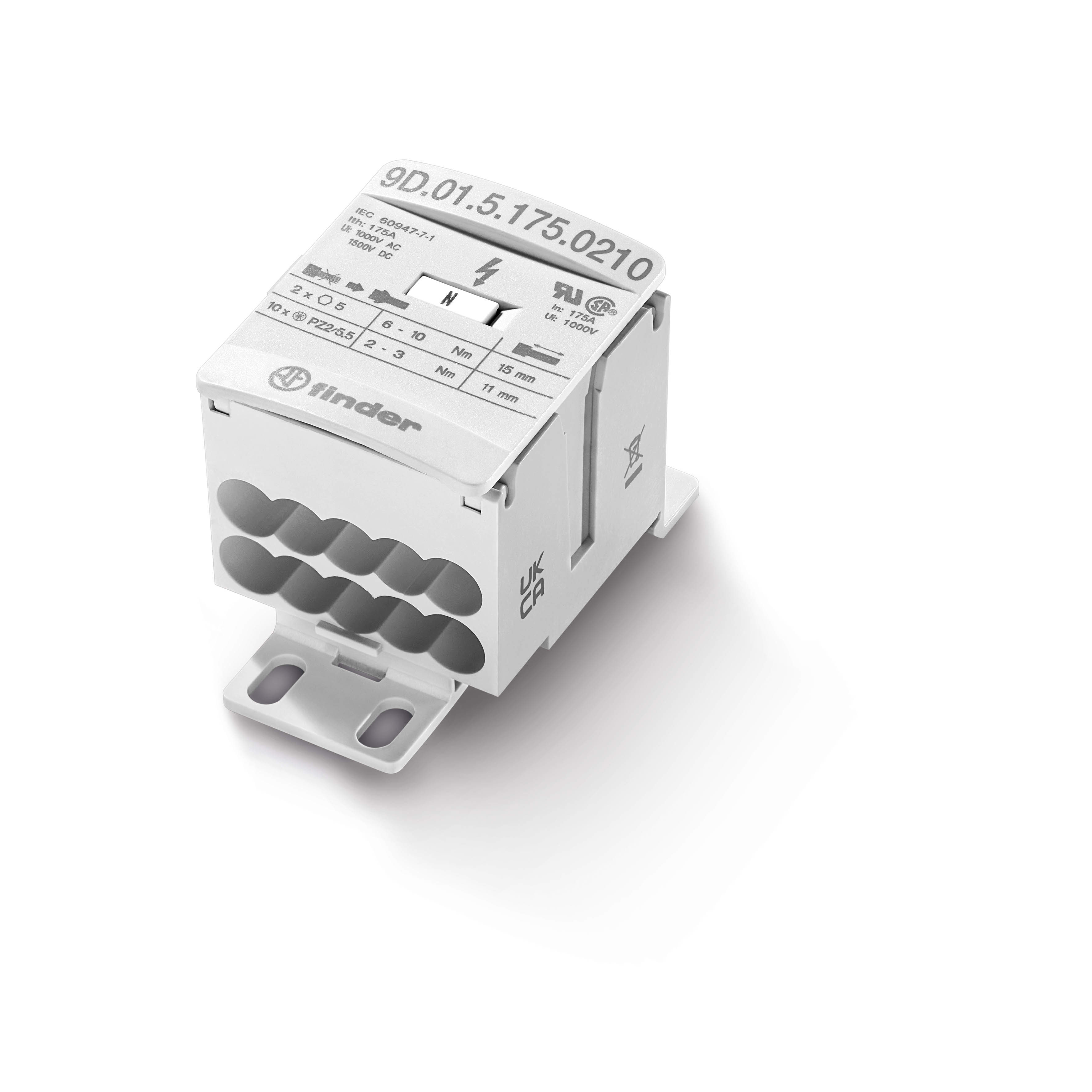 Finder Finder 9D Series High current Terminal blocks with 12 connections 175A 1000 V