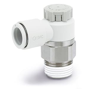 SMC AS Series Threaded Speed Controller R 1/8 Inlet Port x 6mm Tube Outlet Port