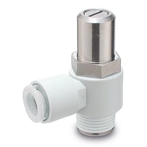 SMC AS Series Speed Controller One-Touch Fitting for ø6 mm Tubing with Sealant/Tamper-Proof Adjustment