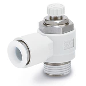 SMC AS Series Speed Controller One-Touch Fitting for ø6 mm Tubing with Sealant on Threads