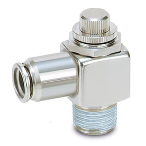 SMC ASG Series Speed Controller with Check Valve 1/4 NPT Port 6 mm Tube Connection