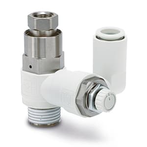 SMC ASP Series Speed Controller with Pilot Check Valve Applicable Tubing O.D.