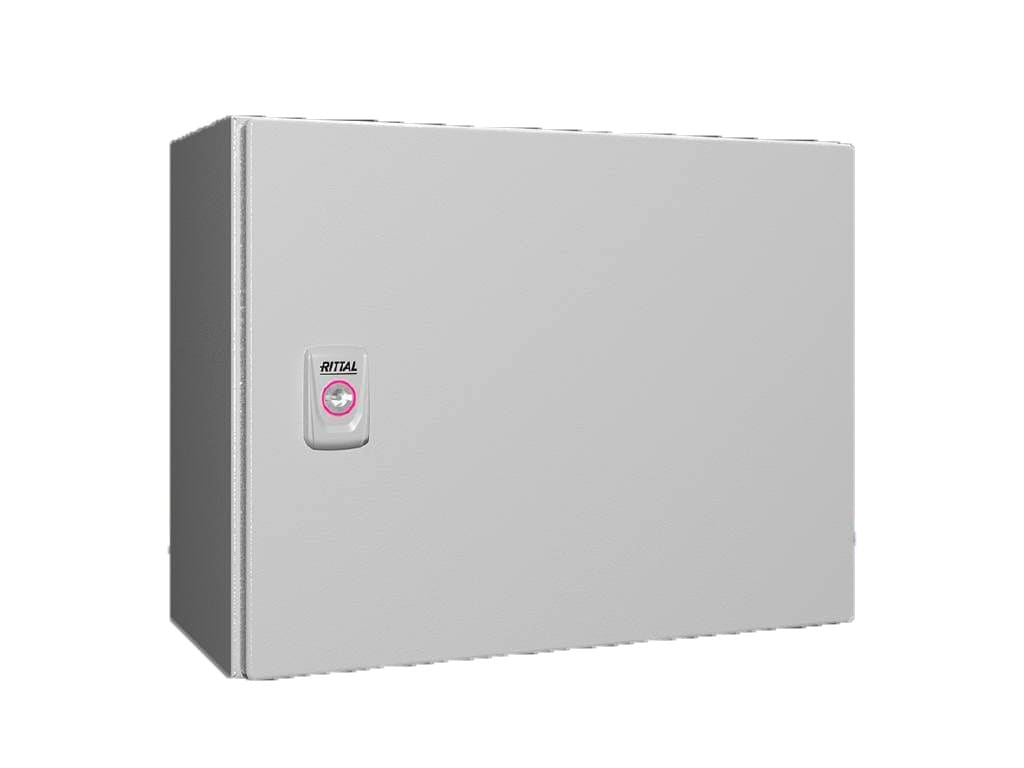 Rittal Rittal AX Compact enclosure Stainless Steel 600Wx380Hx210D mm Single Door with one cam lock with mounting plate