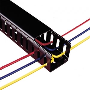 Betaduct 37.5x25 Black Open PVC 24m