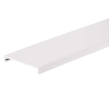 Panduit Duct CVR, PVC, 3"W X 6', WHT, 6ft