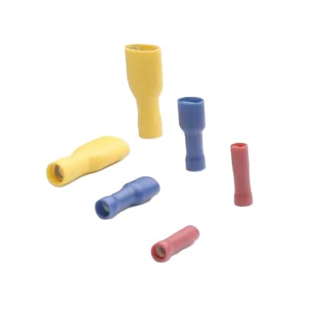 Cablecraft - RED FULLY INS PUSH-ON FEMALE 6.3MM PK=50
