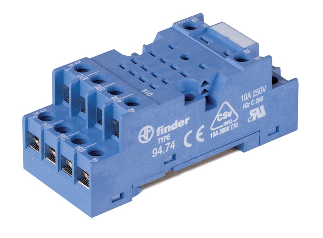 Finder BLUE DIN SOCKET IP20 14 PIN
