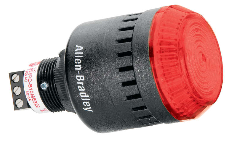 Allen-Bradley 65MM SOUNDER WITH LED 120VAC - RED