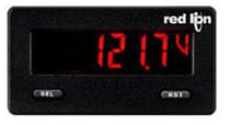 Red Lion DC Voltmeter with Red/Green Backlight