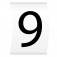 Cablecraft Z15 B/W MARKER "9" (PK=1000)