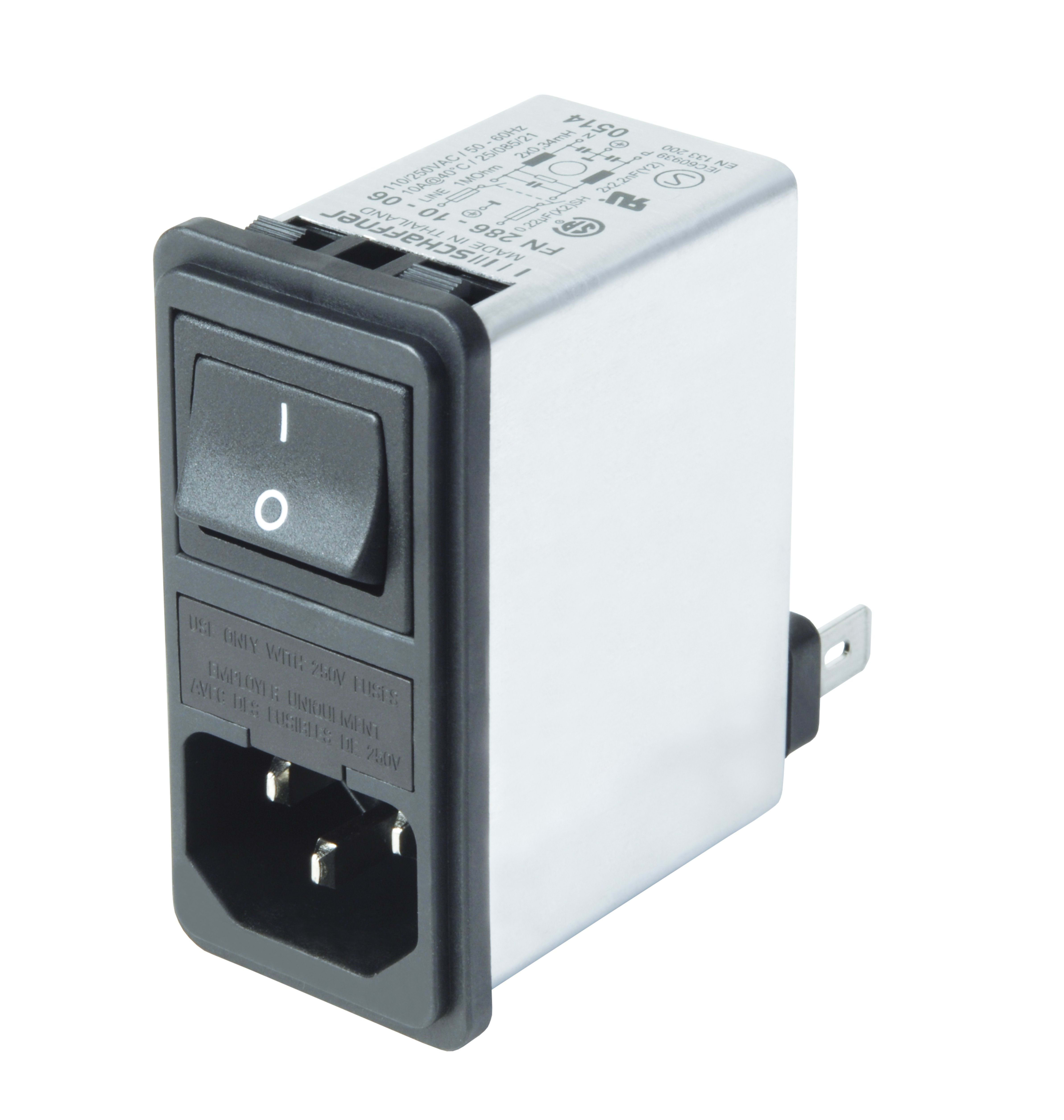 Schaffner IEC Inlet Switch Fuse Ready Wired