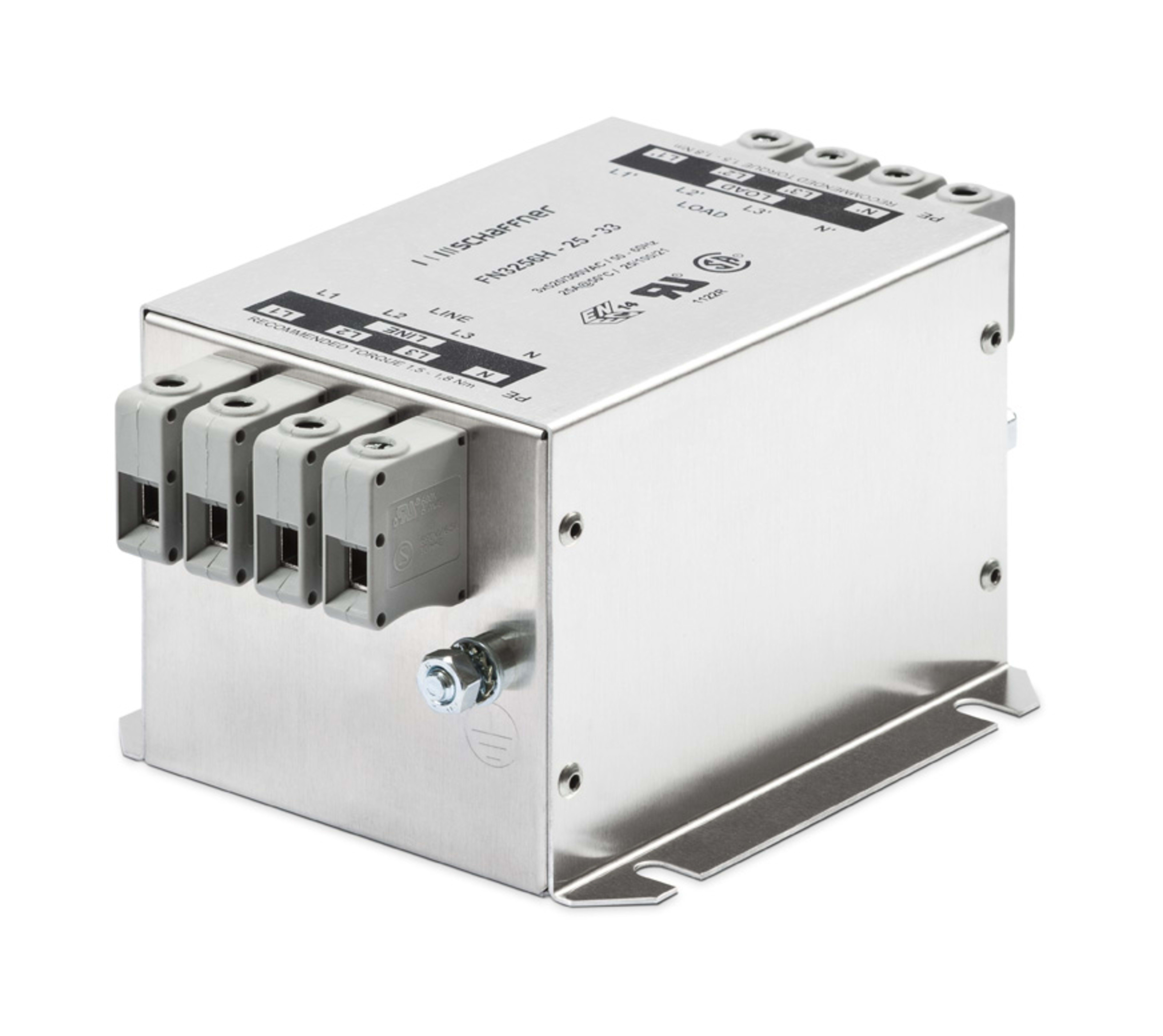 Schaffner Compact 3 Phase+Neutral EMC/RFI Filter