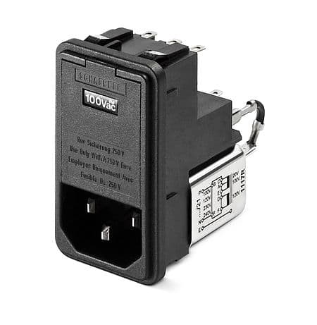Schaffner Ftr with Single Fuse V Selector 250V,6A