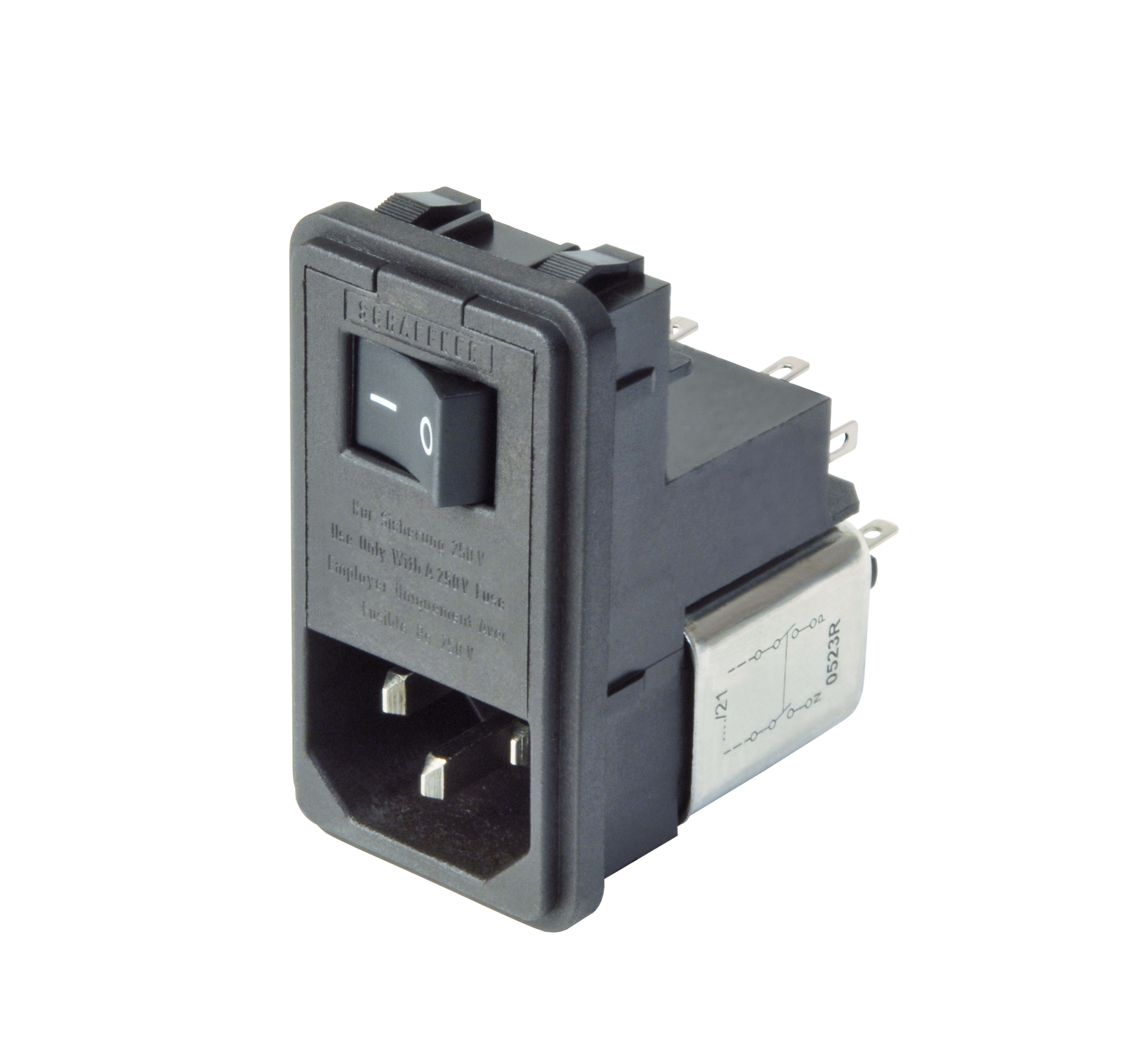 Schaffner IEC Inlet Filter with Voltage Selector a