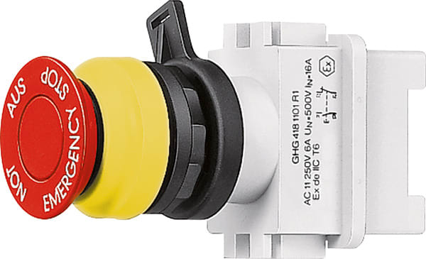 Crouse-Hinds Panel Mount Emergency Stop Pushbutton