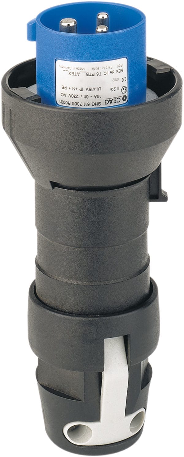 Crouse-Hinds 2P+E zone 1 plug 16A 110v