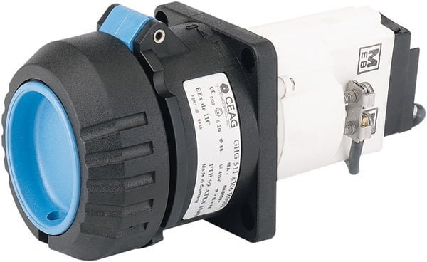 Crouse-Hinds 2P+E zone 1 flange socket 16A 110V