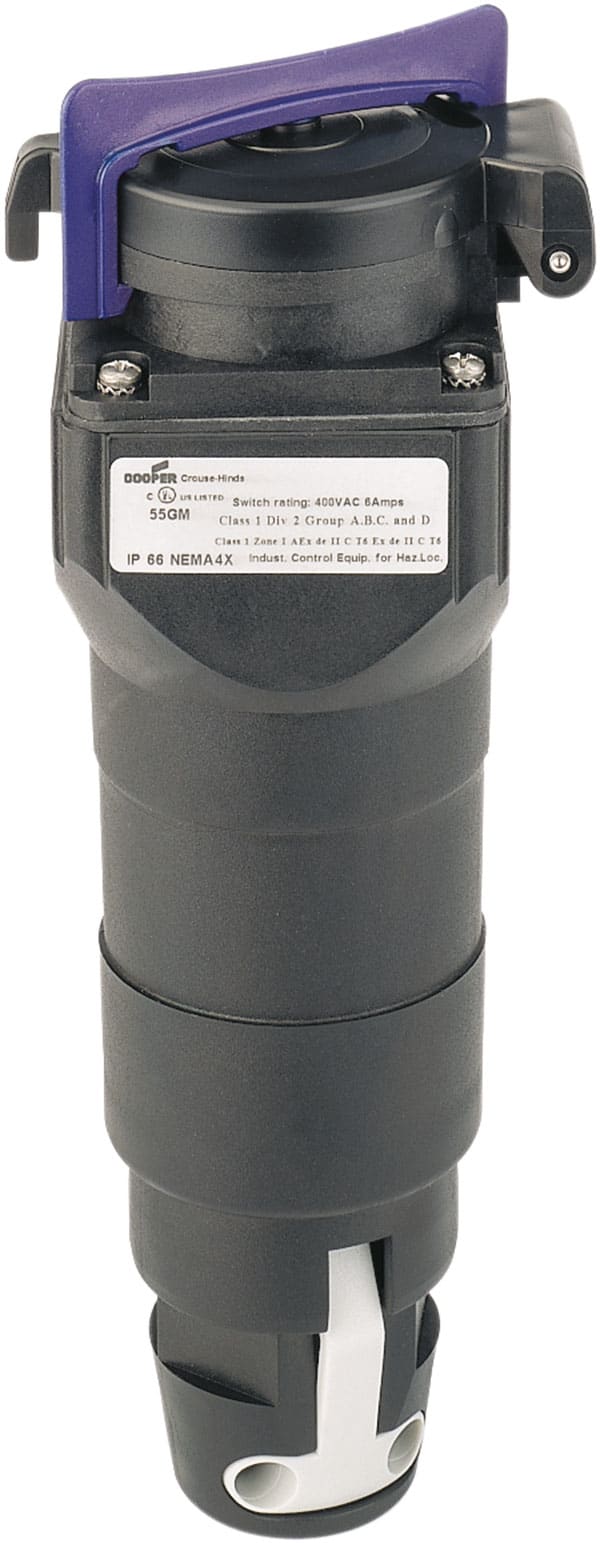 Crouse-Hinds 16A 3OP LOW VOLTAGE COUPLER 24V VIOLET