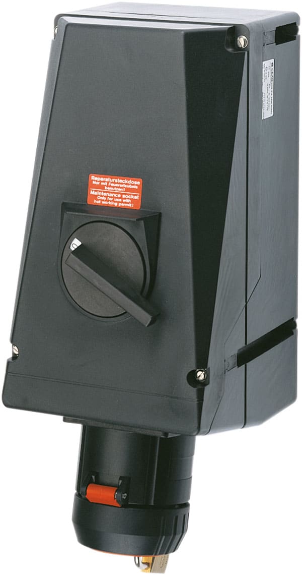 Crouse-Hinds WALL SOCKET 5-POLE 63A 380-415V MET.ENTR