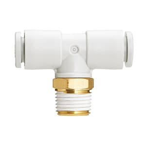 SMC KQ2 Series One-Touch Fitting Tee 8 mm Tube 1/4" BSP Male