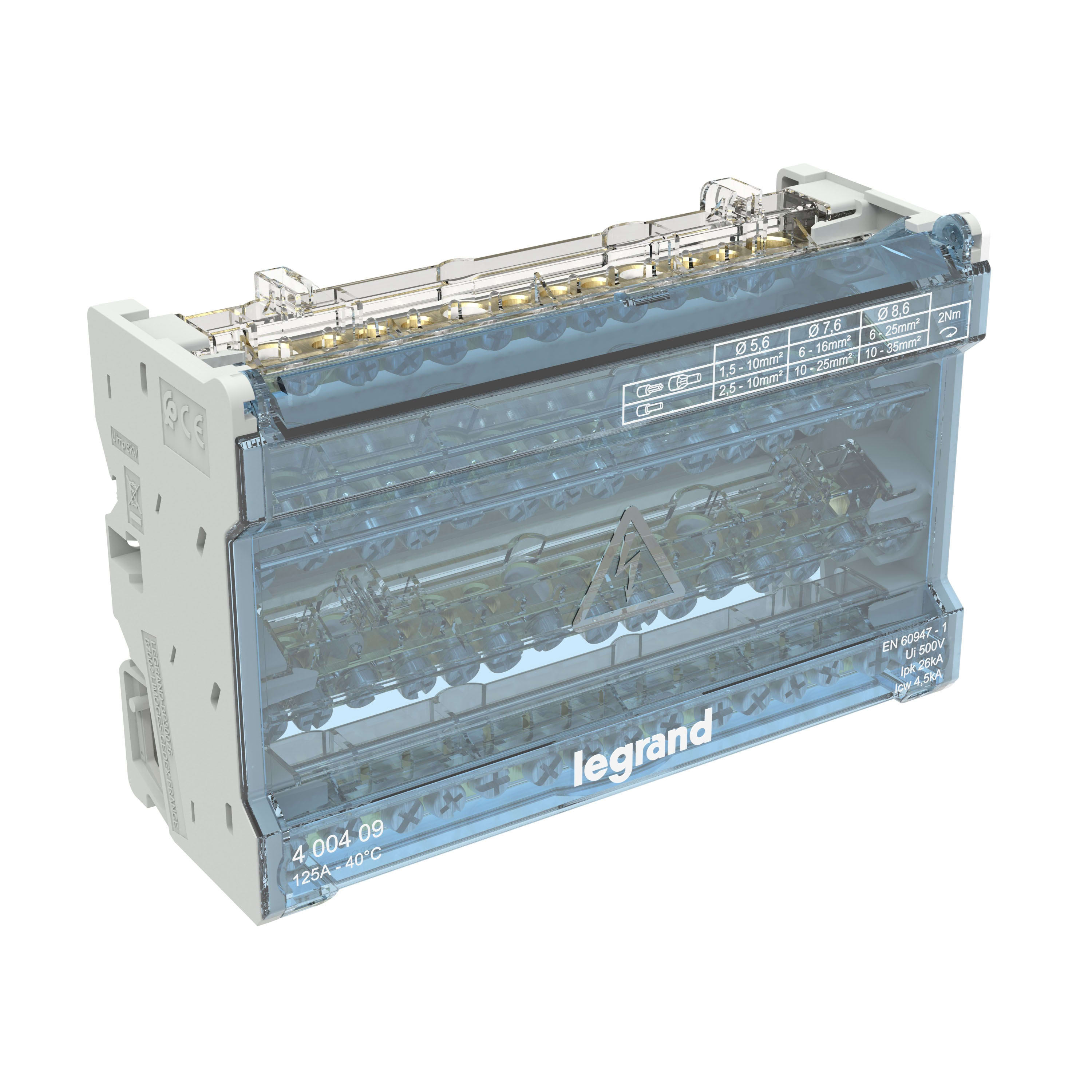 Legrand - Distribution Block 4 Pole 125A