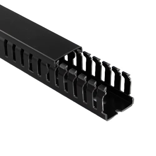 Betaduct - 75x50 Black Open Noryl Duct 16m (2x8m)