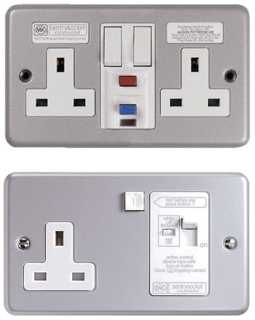 MK - 2G 13A RCD SOCKET 30MA ACTIVE