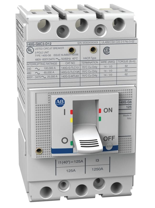 Allen-Bradley 140G 50A Frame Molded Case Ckt-Bkr