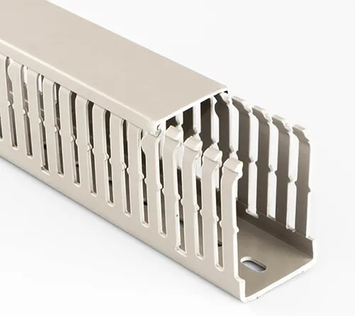 Betaduct PVC Grey Narrow Slot Cable Trunking H 75 mm x W 100 mm