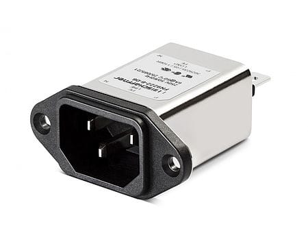 Schaffner Inlet Filter 250VAC,15A,Snap-in Vertical