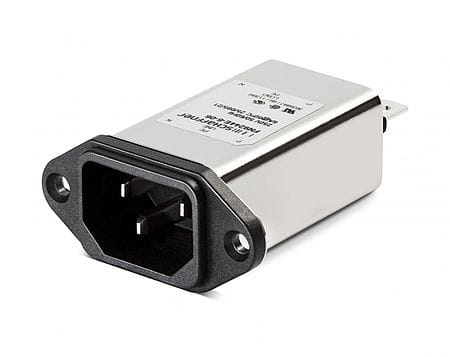 Schaffner Inlet HP Fltr 250V,15A,R, Earth Line Chk