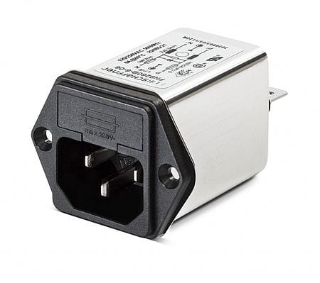 Schaffner Ftr Dual Fuse 250V,4A, Ver 0.6 to 1.5mm