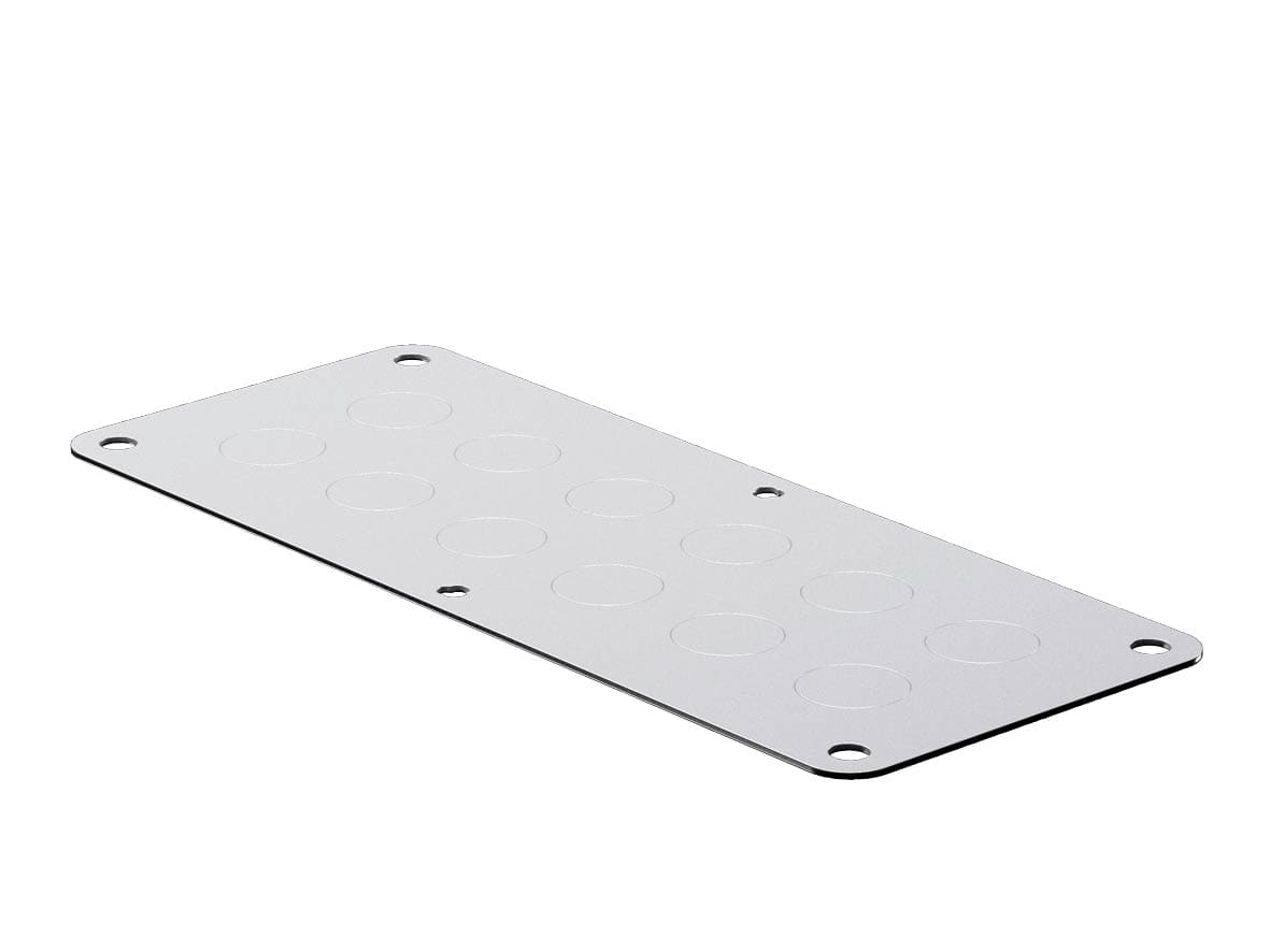 Rittal KX Metal gland plate met knockouts M20
