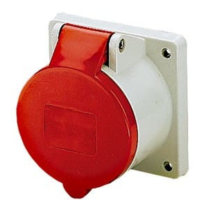 Mennekes str.Panel Socket IP44 16A 5p 400V 6h