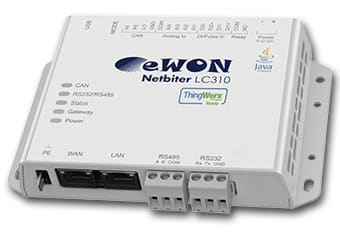 HMS Netbiter LC310 Gateway with Ethernet (No Modem) for Remote Monitoring via ThingWorx