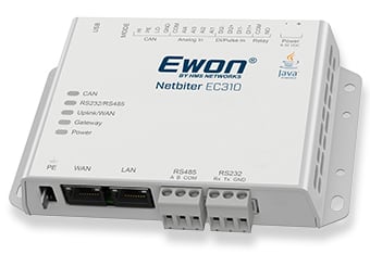 HMS Netbiter EC310 Gateway with Ethernet (No Modem) for Secure Remote Monitoring
