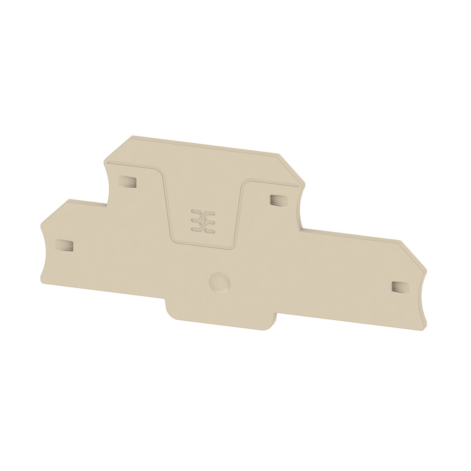 Weidmuller End Plate for Terminals Height: 106.05 mm Dark Beige