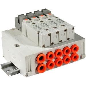 SMC Manifold Base 8 Valve Stations